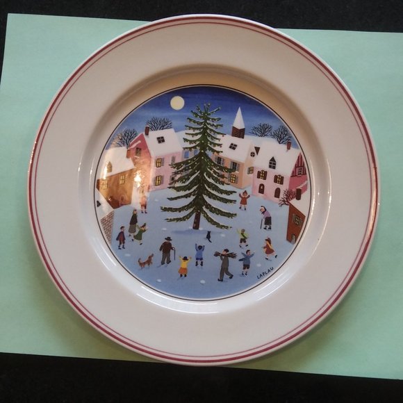villeroy and boch naif christmas plate - Picture 1 of 9